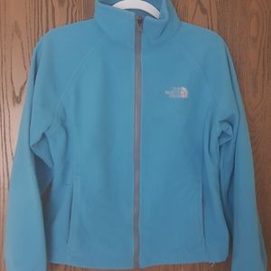 North Face Summit series blue fleece jacket